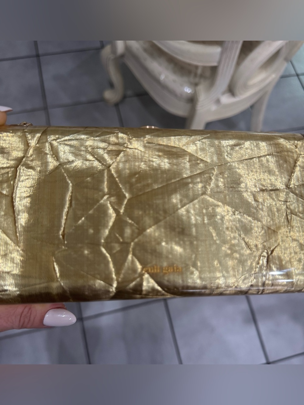 Cult Gaia Hajar Shoulder Bag in Gold Brand New - Picture 5 of 11